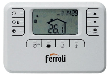 cronotermostato ferroli oscar on off programmazione settimanale 013110xa