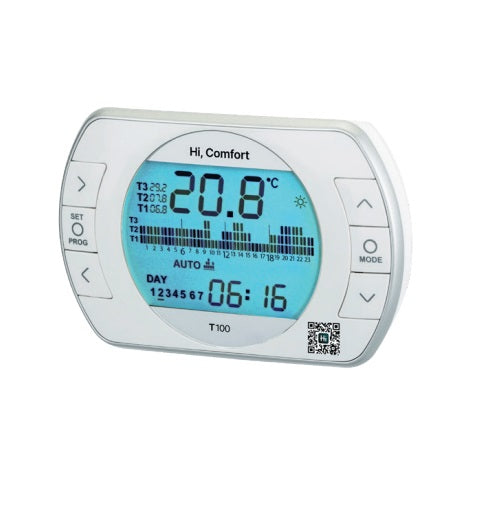 cronotermostato termostato ambiente beretta hi comfort 100 cod. 20193352