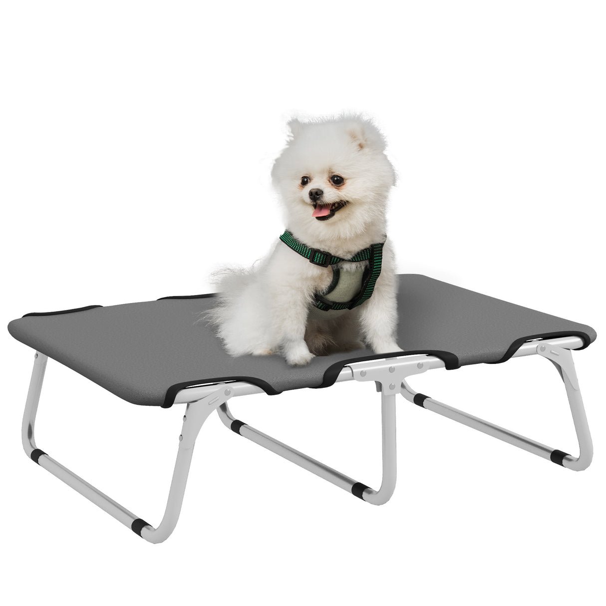 easycomfort easycomfort brandina per cani piccoli pieghevole per interno ed esterno metallo e tessuto oxford 71x58x20 cm grigio