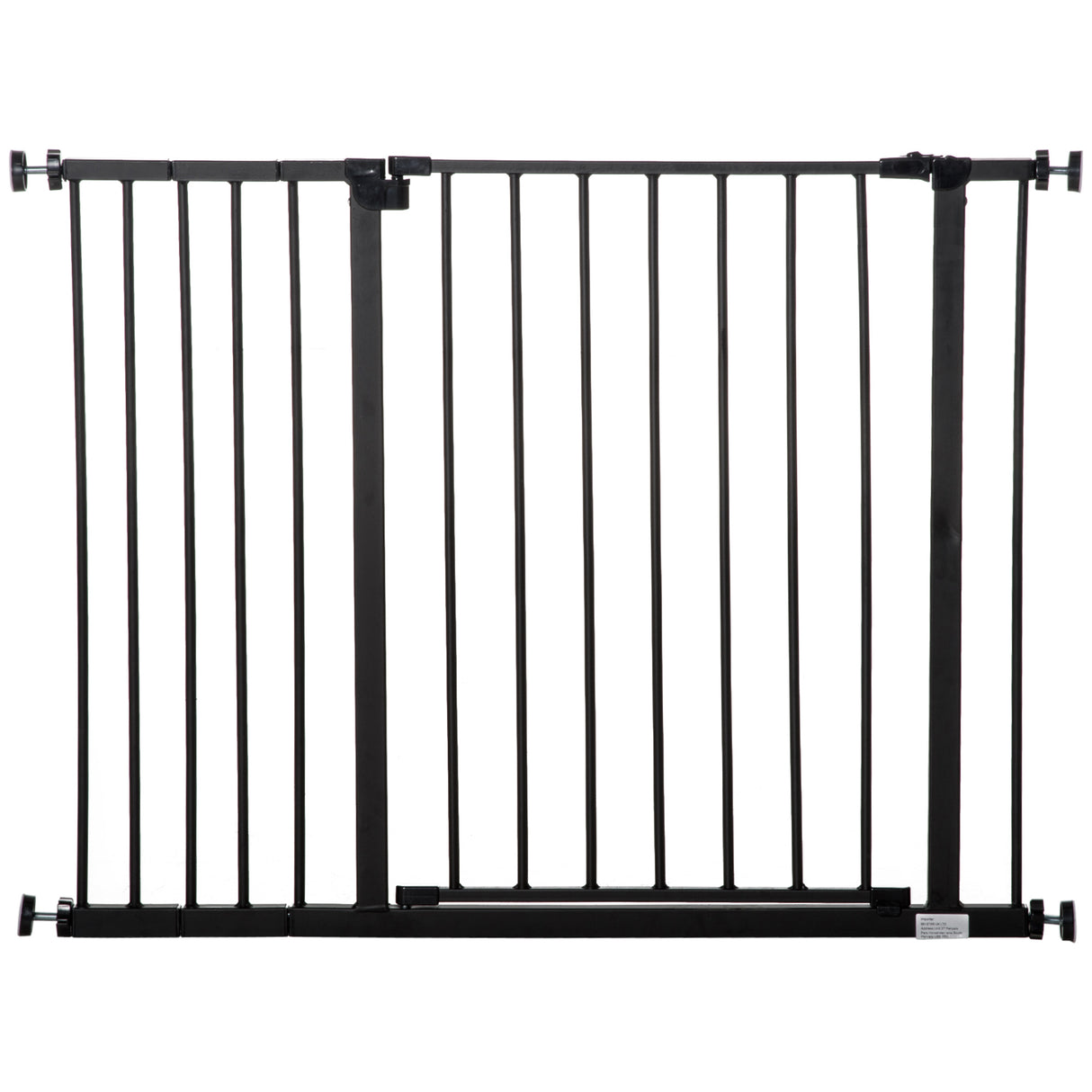 easycomfort easycomfort cancelletto per cani estensibile con viti e ampia apertura in metallo e plastica 76 107x76 cm nero