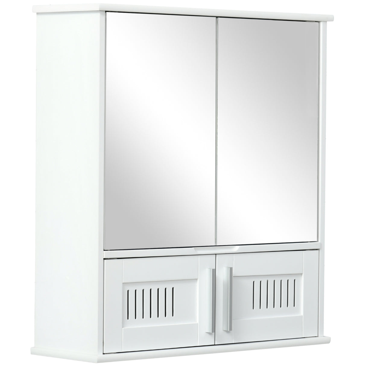 easycomfort easycomfort mobiletto bagno pensile con antine a specchio 55x17 5x60cm bianco