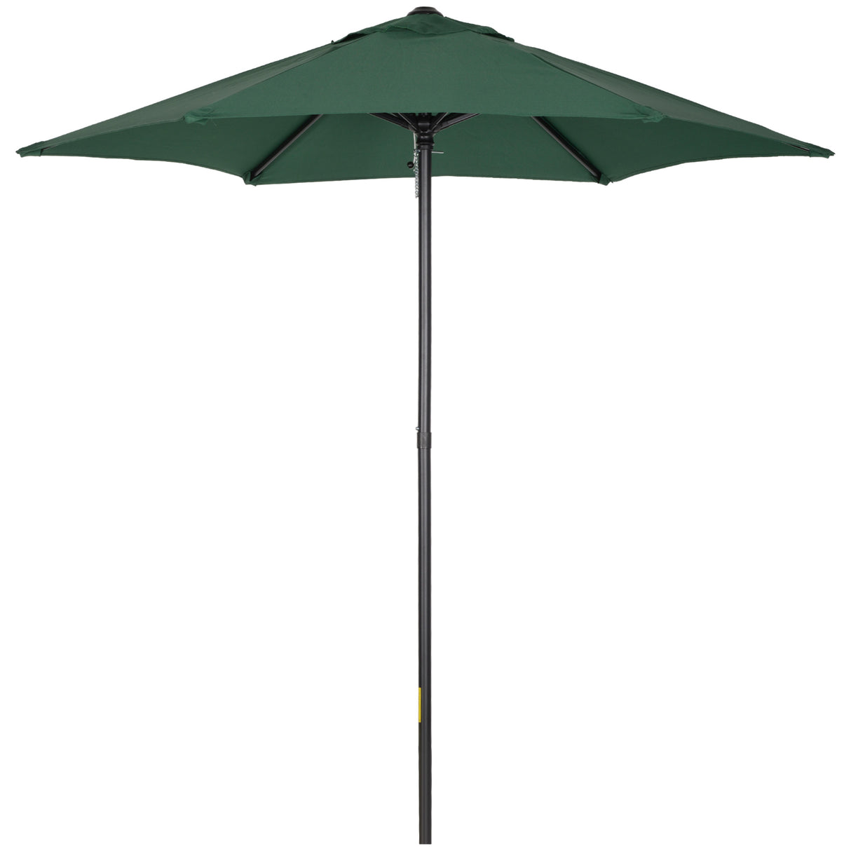 easycomfort easycomfort ombrellone da giardino 2x2 m a 6 stecche con presa daria in alluminio metallo e poliestere verde