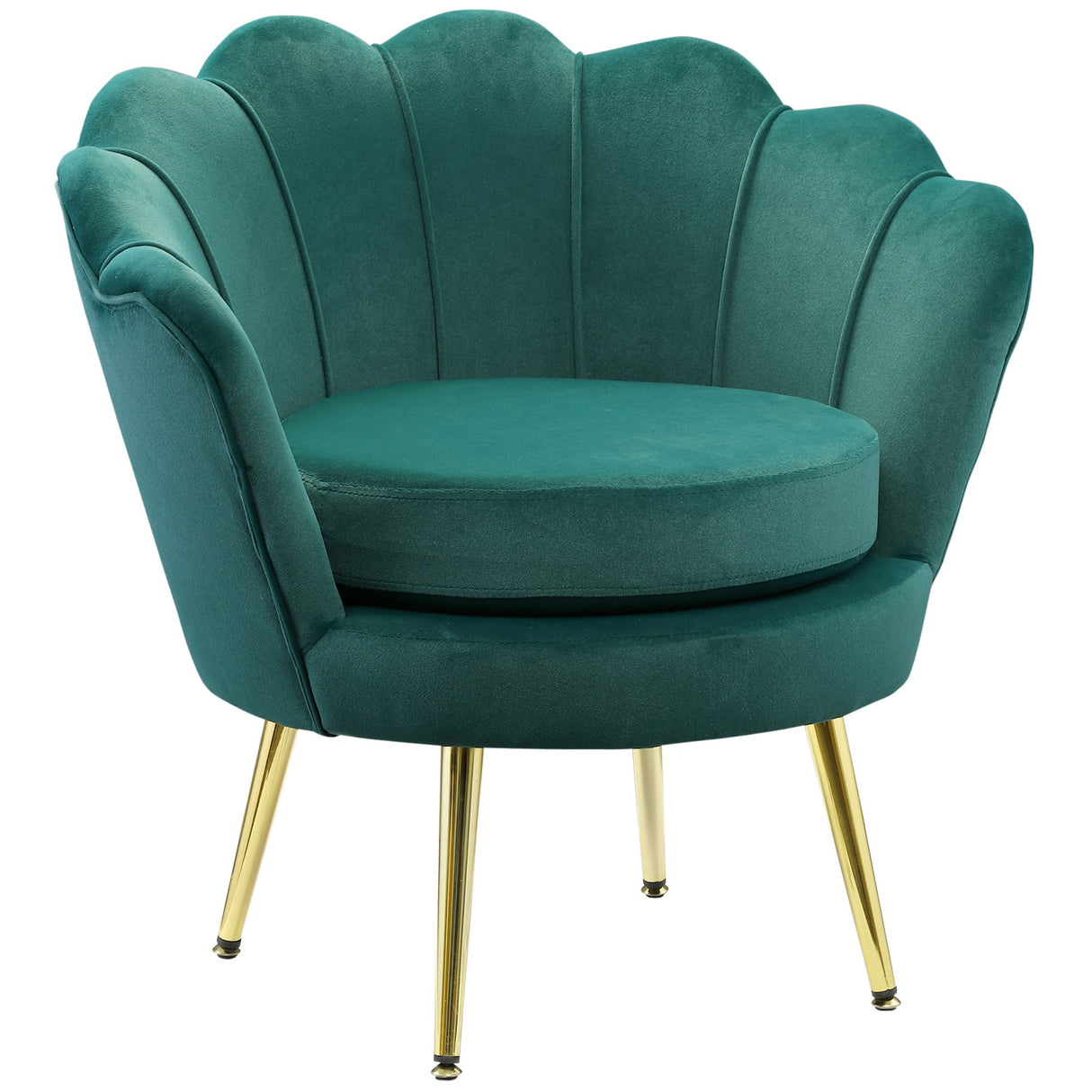 easycomfort easycomfort poltrona a conchiglia poltroncina vintage poltroncina da camera e salotto design elegante con schienale alto 76x67x74cm verde scuro