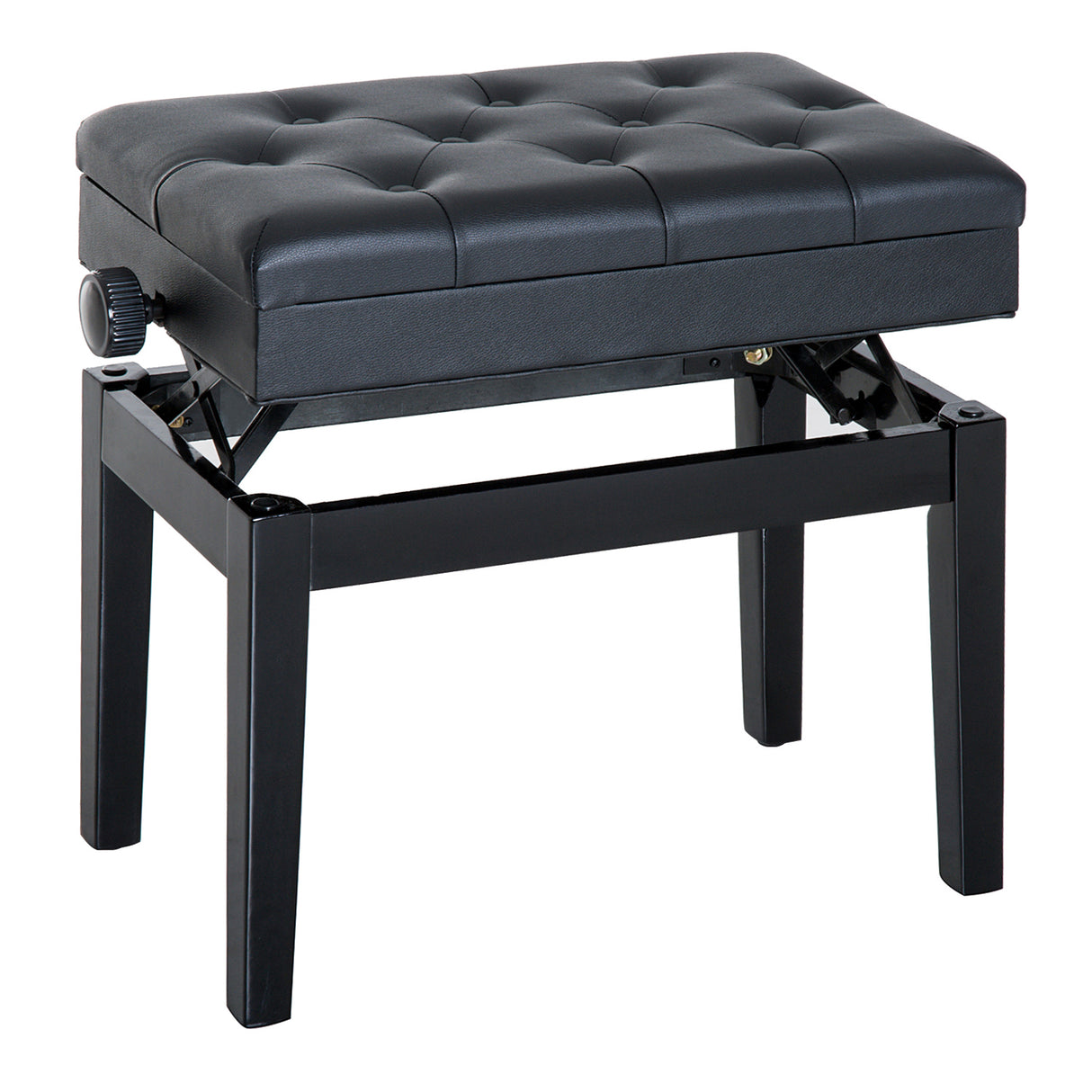 easycomfort easycomfort sgabello per pianoforte con vano contenitore e altezza regolabile nero ean 8055776913476