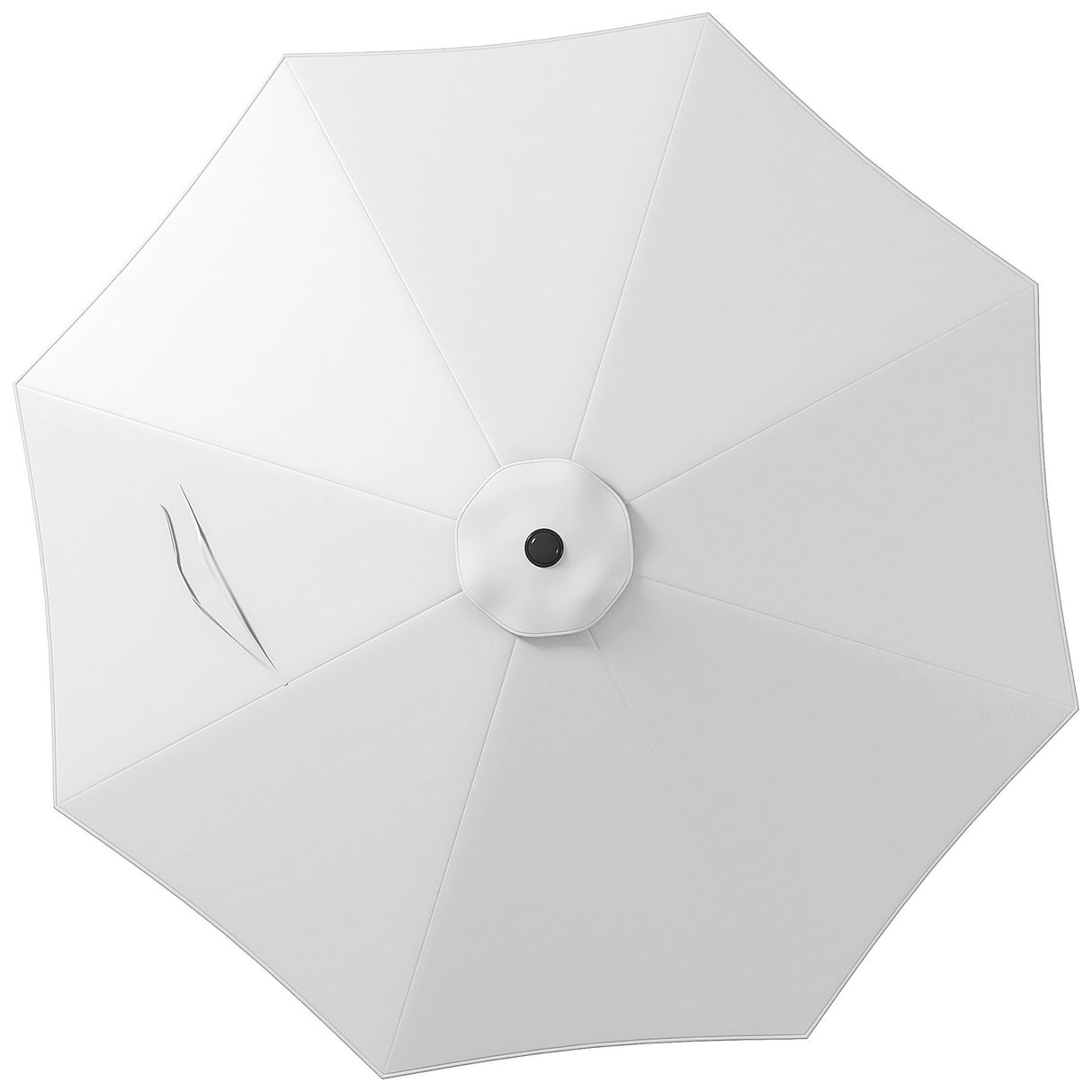 easycomfort easycomfort telo per ombrellone da 295 cm in poliestere bianco resistente allacqua con presa daria superiore