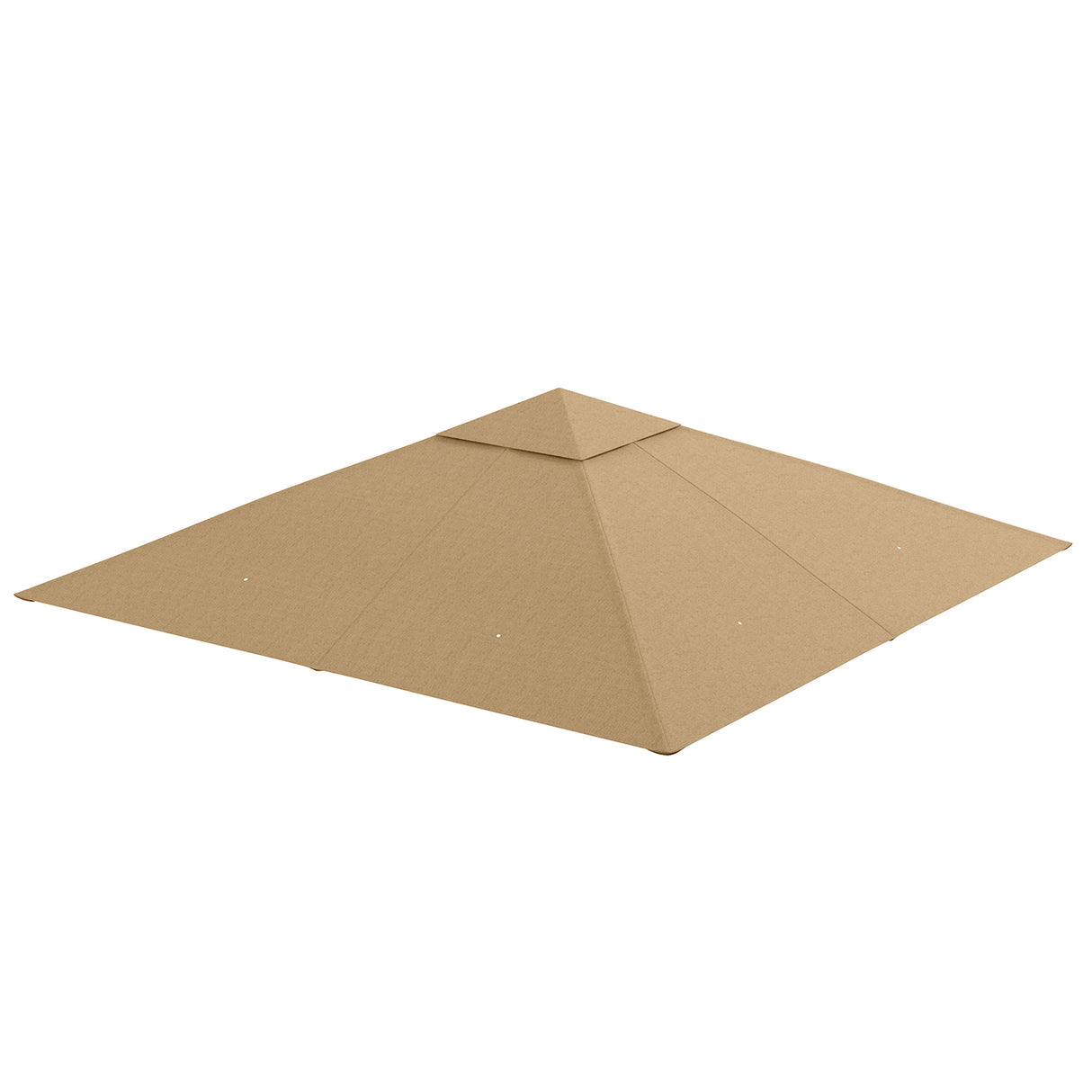 easycomfort easycomfort tetto di ricambio per gazebo 3x3m in poliestere con prese daria e fori di drenaggio beige