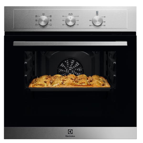 forno elettrico ventilato ad incasso electrolux eoh2h00bx 58 litri classe energetica a 60 cm serie 300 aquaclean anti impronta inox 38197