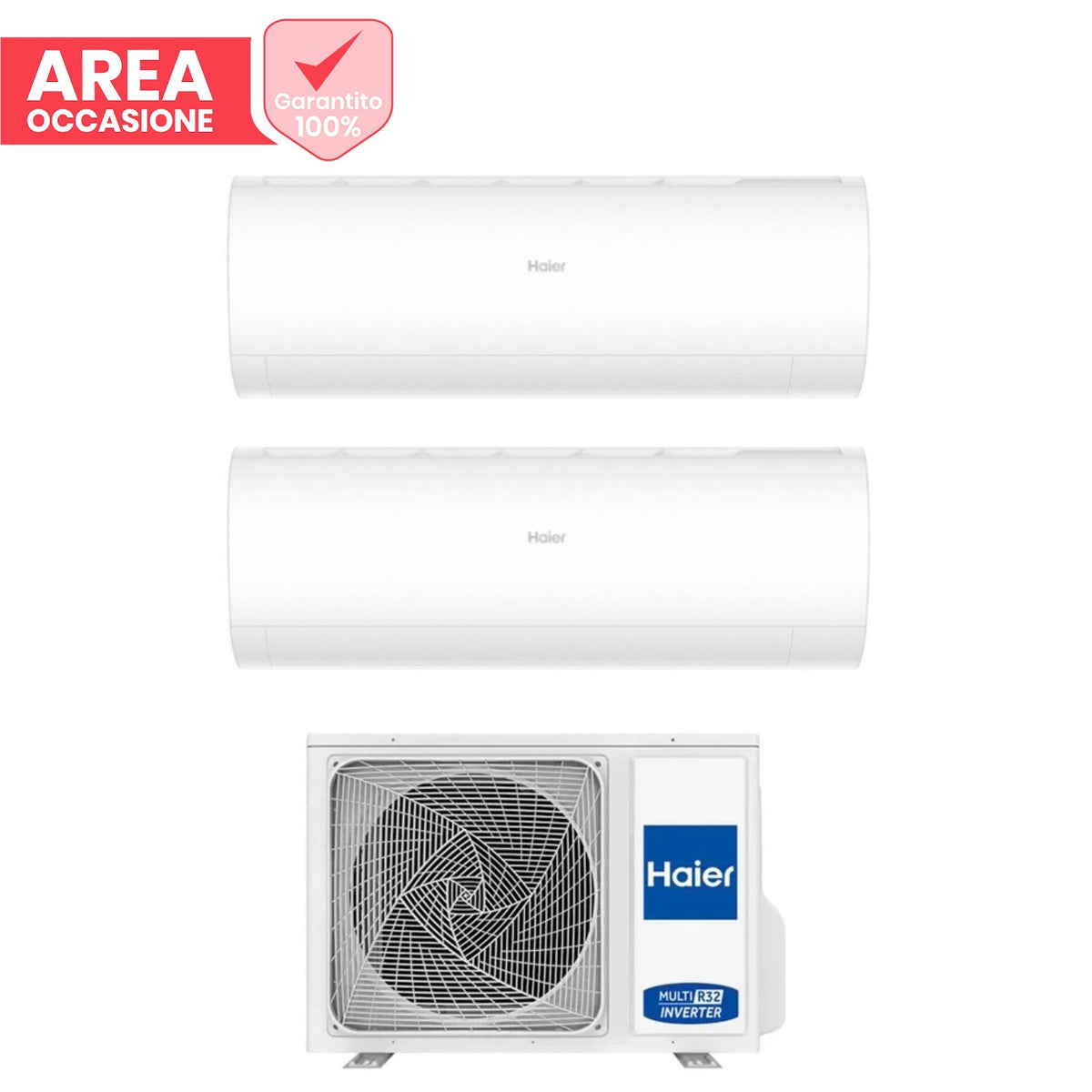 haier area occasioni climatizzatore condizionatore haier dual split inverter serie pearl 912 con 2u40s2sm1fa r 32 wi fi integrato 900012000