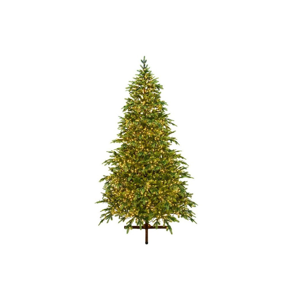le stelle albero di natale artificiale verde le stelle cortina h 180cm x l 120cm super folto con 2150 luci led e 3985 rami