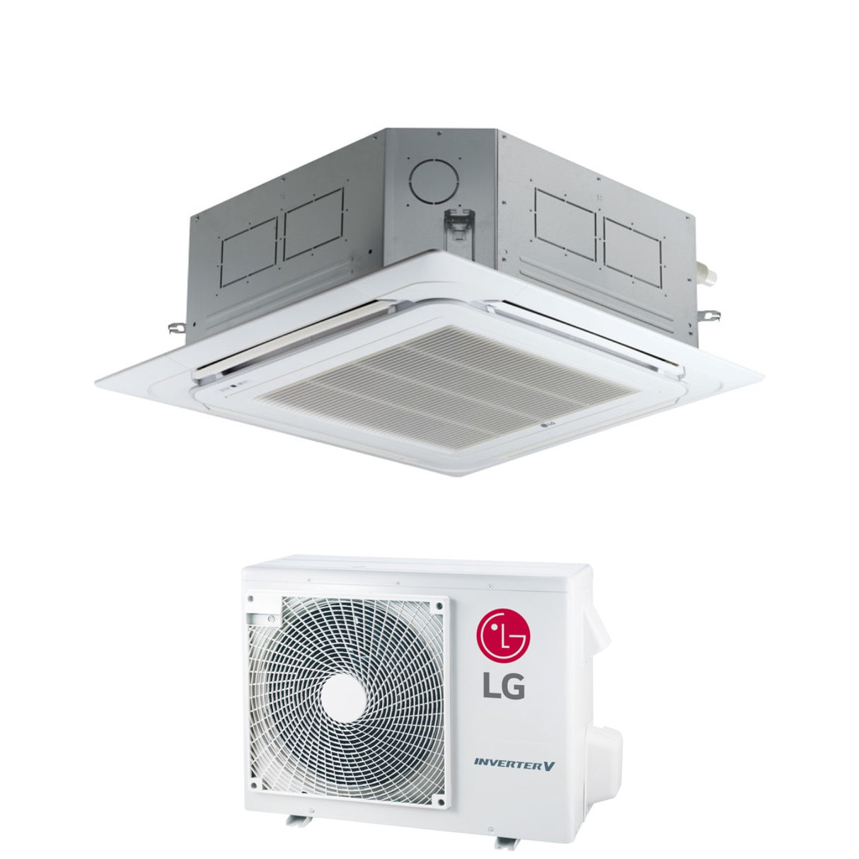 lg condizionatore a cassetta 4 vie lg compact 18000 btu ct18f r 32 wi fi optional con pannello incluso