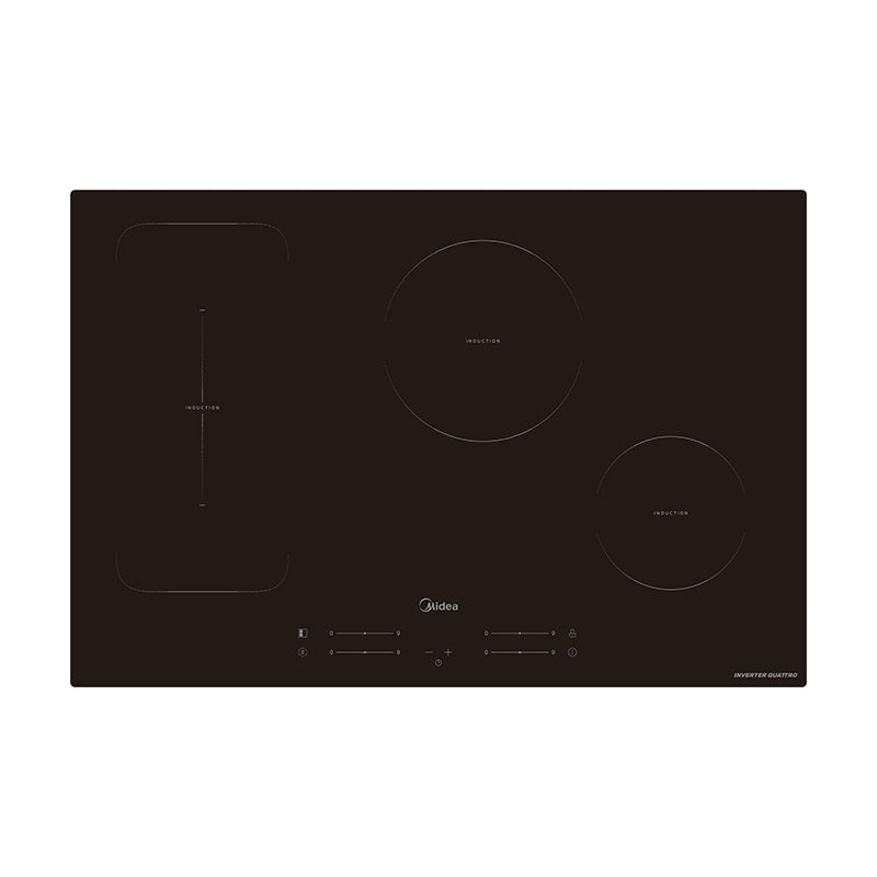 midea piano cottura a induzione midea mih740f98k0 4 fuochi 77x52 cm in vetro ean 6936718329727
