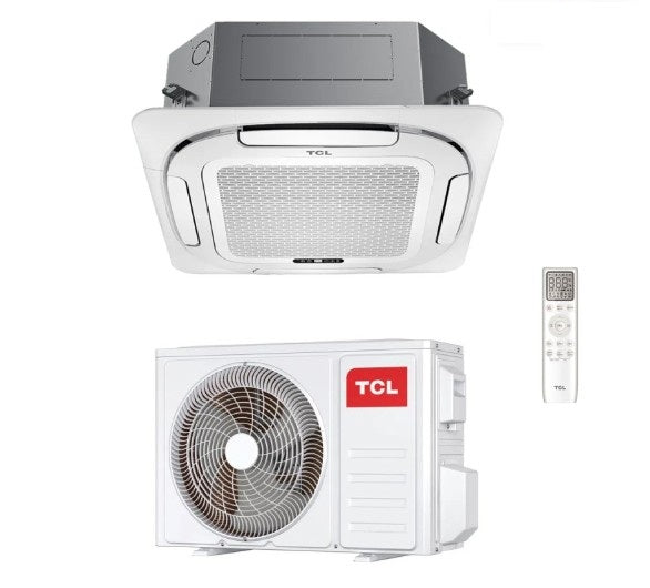 tcl condizionatore tcl cassetta 4 vie compact inverter 9000 btu r 32 wi fi optional