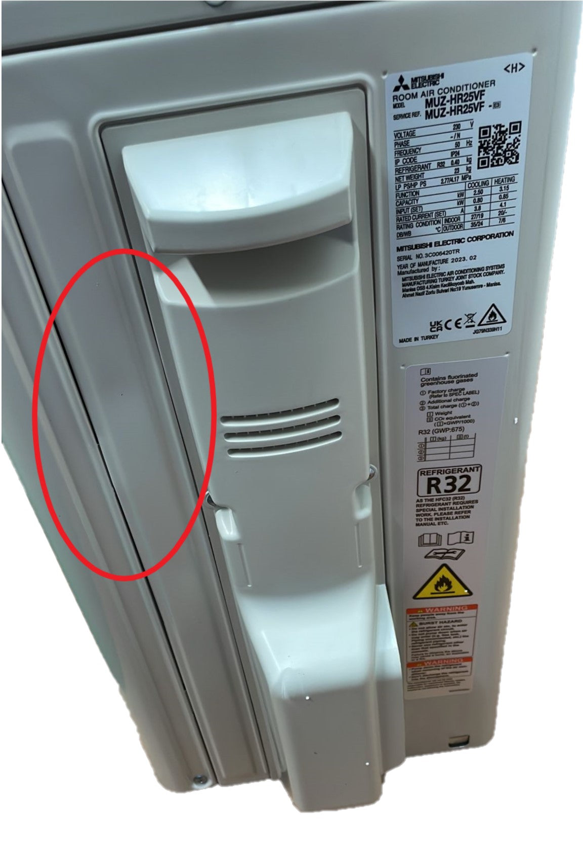 area occasioni climatizzatore condizionatore mitsubishi electric inverter serie smart msz hr 9000 btu msz hr25vf r 32 wi fi optional classe a++ a+ 35283