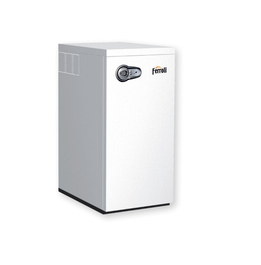 caldaia ferroli a basamento bluehelix b 35 kw metano o gpl completa di kit scarico fumi new erp 7372