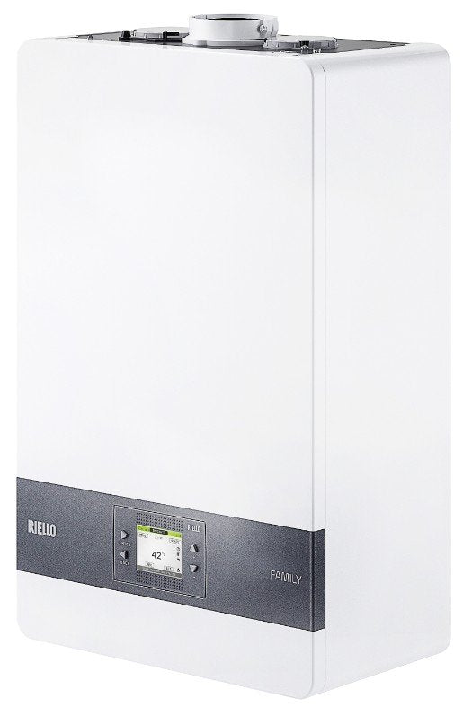 caldaia riello family cx 35 kis a condensazione completa di kit scarico fumi low nox metano novita 7692