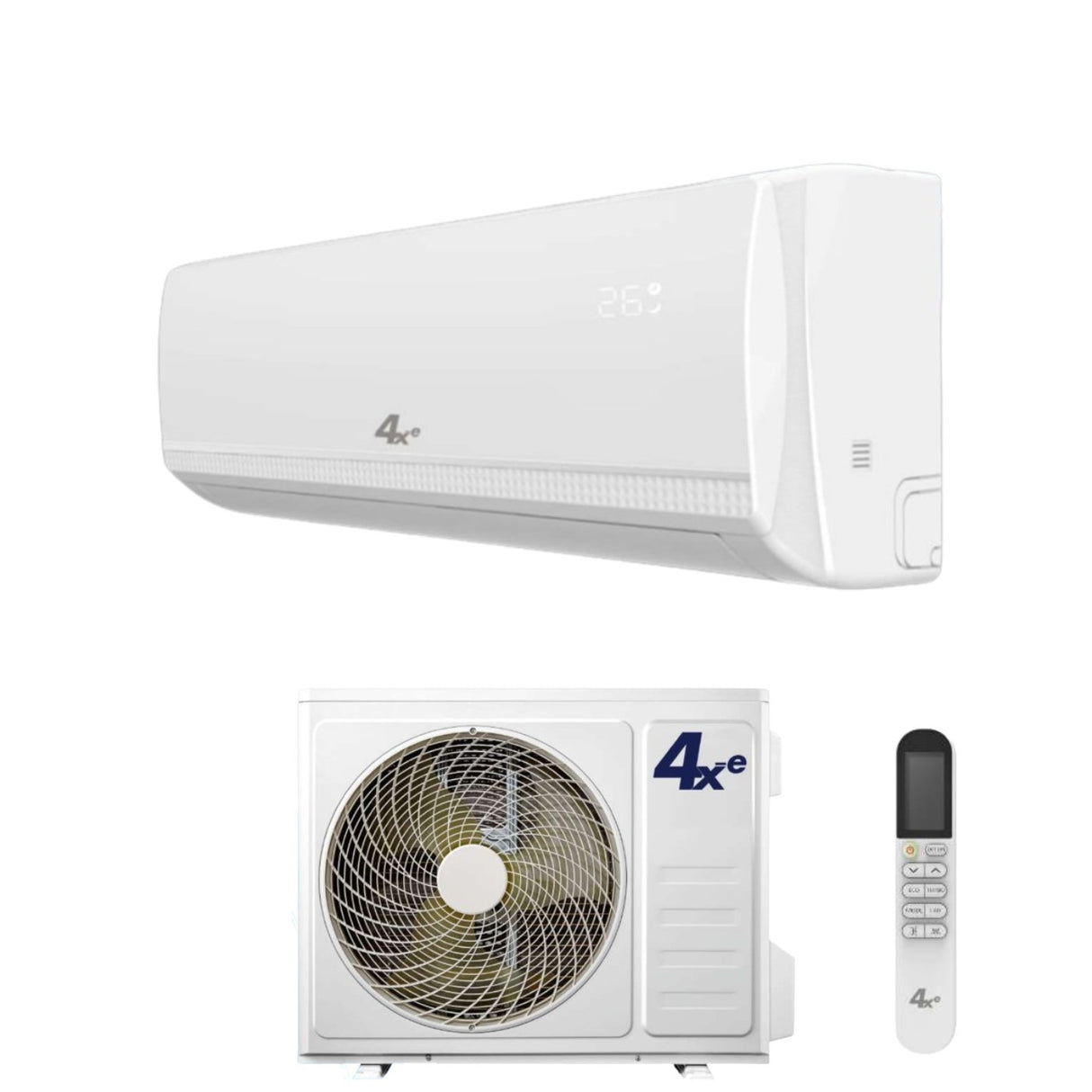 climatizzatore condizionatore 4xe inverter serie winter 12000 btu classe a__ a_ r 32 wi fi optional alexa google home