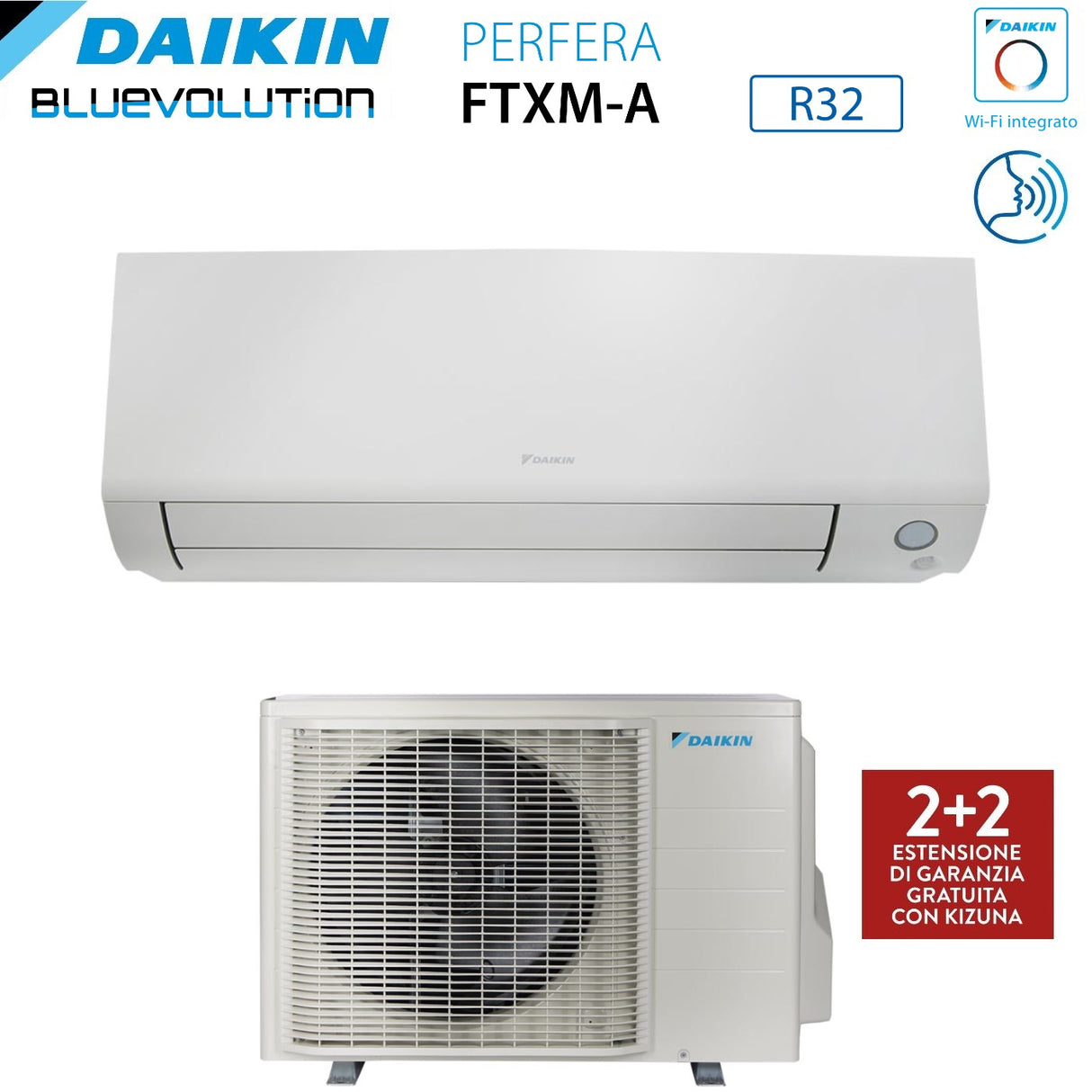 climatizzatore condizionatore daikin bluevolution inverter serie perfera all season 12000 btu ftxm35a r 32 wi fi integrato garanzia italiana