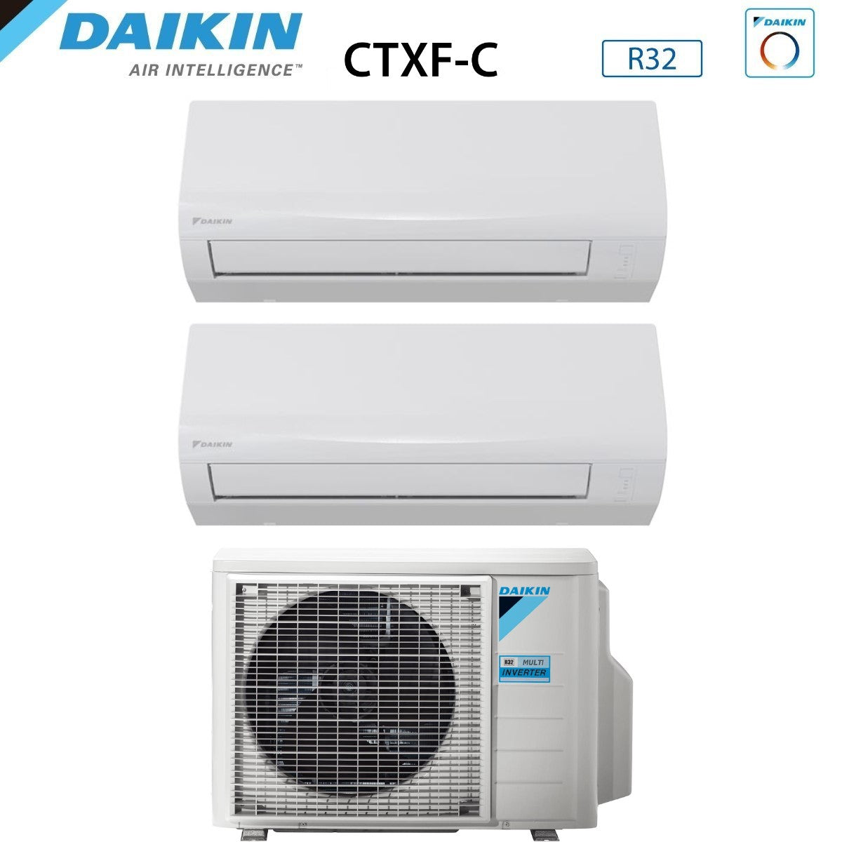 climatizzatore condizionatore daikin dual split inverter serie sensira 9_9 con 2mxf40a r 32 wi fi optional 9000_9000