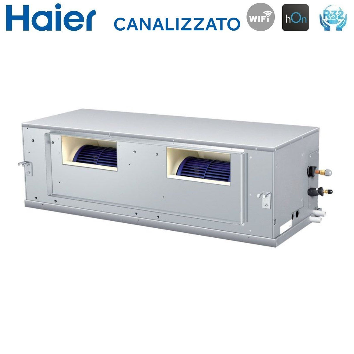 climatizzatore condizionatore haier inverter canalizzato canalizzabile alta prevalenza 42000 btu adh125h1erg monofase r 32 wi fi optional 6097