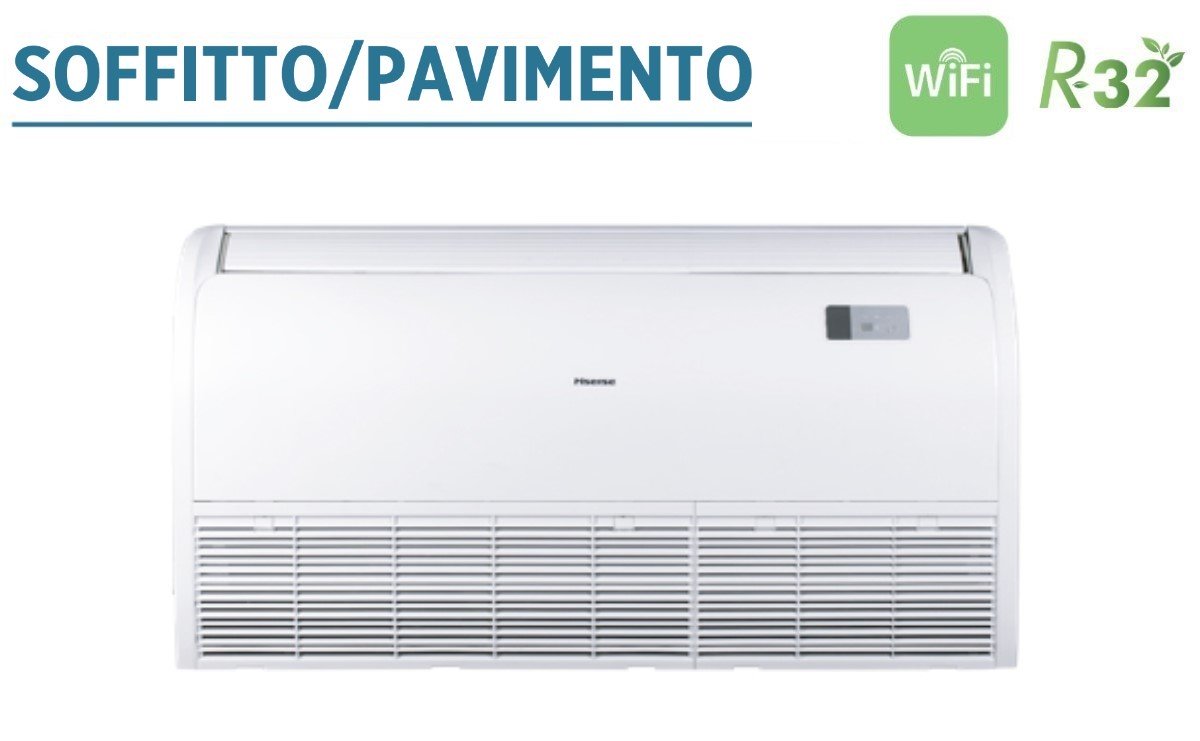 climatizzatore condizionatore hisense soffitto pavimento 48000 btu auv140ur4 classe a__ a_ new 2018