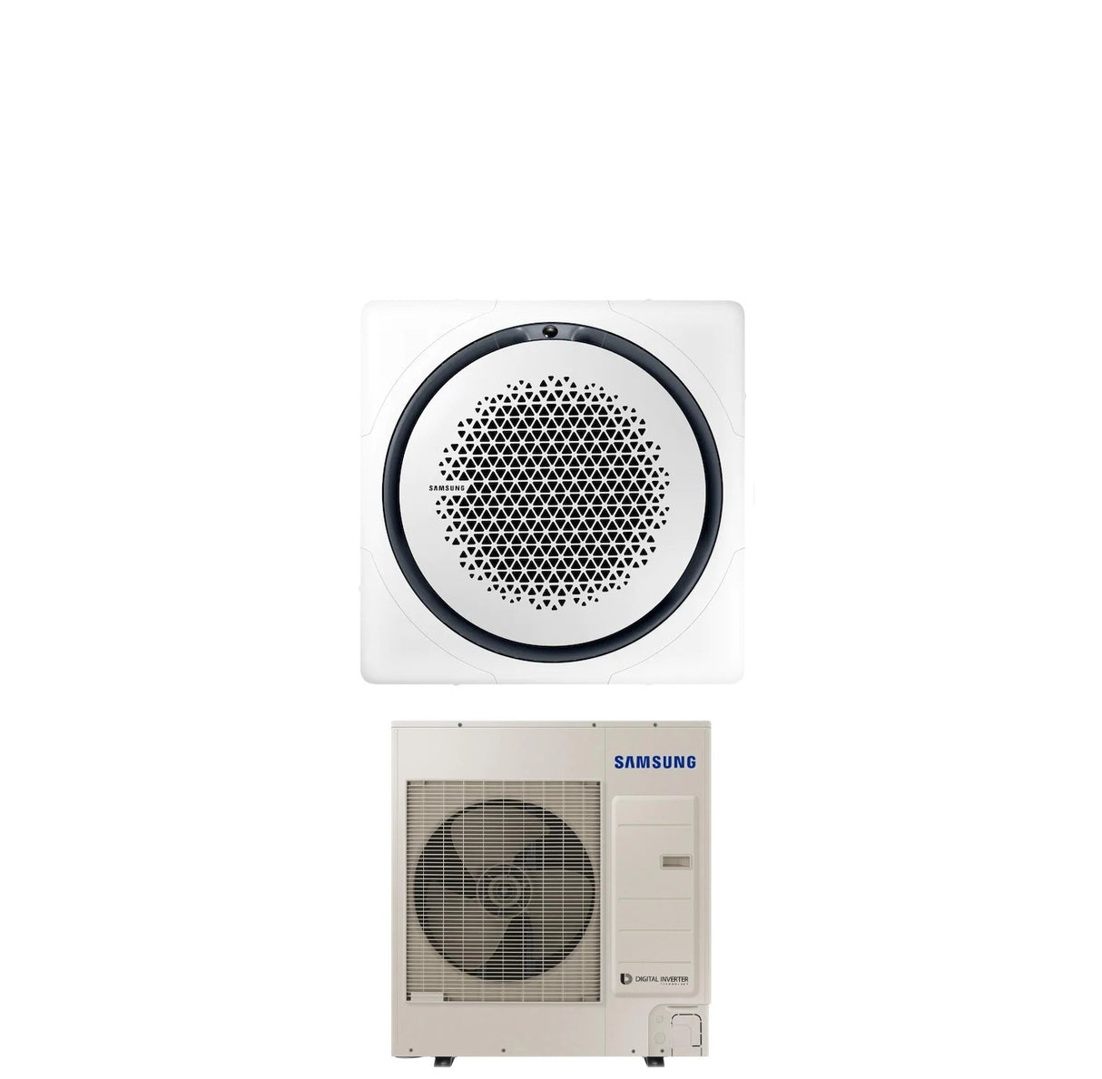 climatizzatore condizionatore samsung inverter cassetta 360 36000 btu ac100rn4pkg eu r 32 wi fi optional con comando a filo incluso vari pannelli disponibil