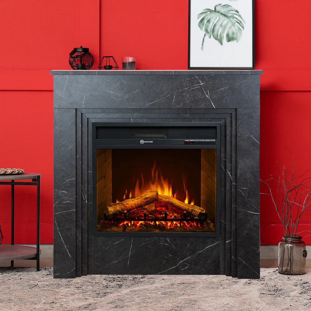 divina fire camino elettrico da terra divine fire bellini effetto marmo nero