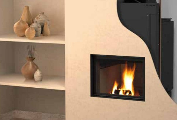termocamino a legna ctm basic eco 24 con scambiatore full link