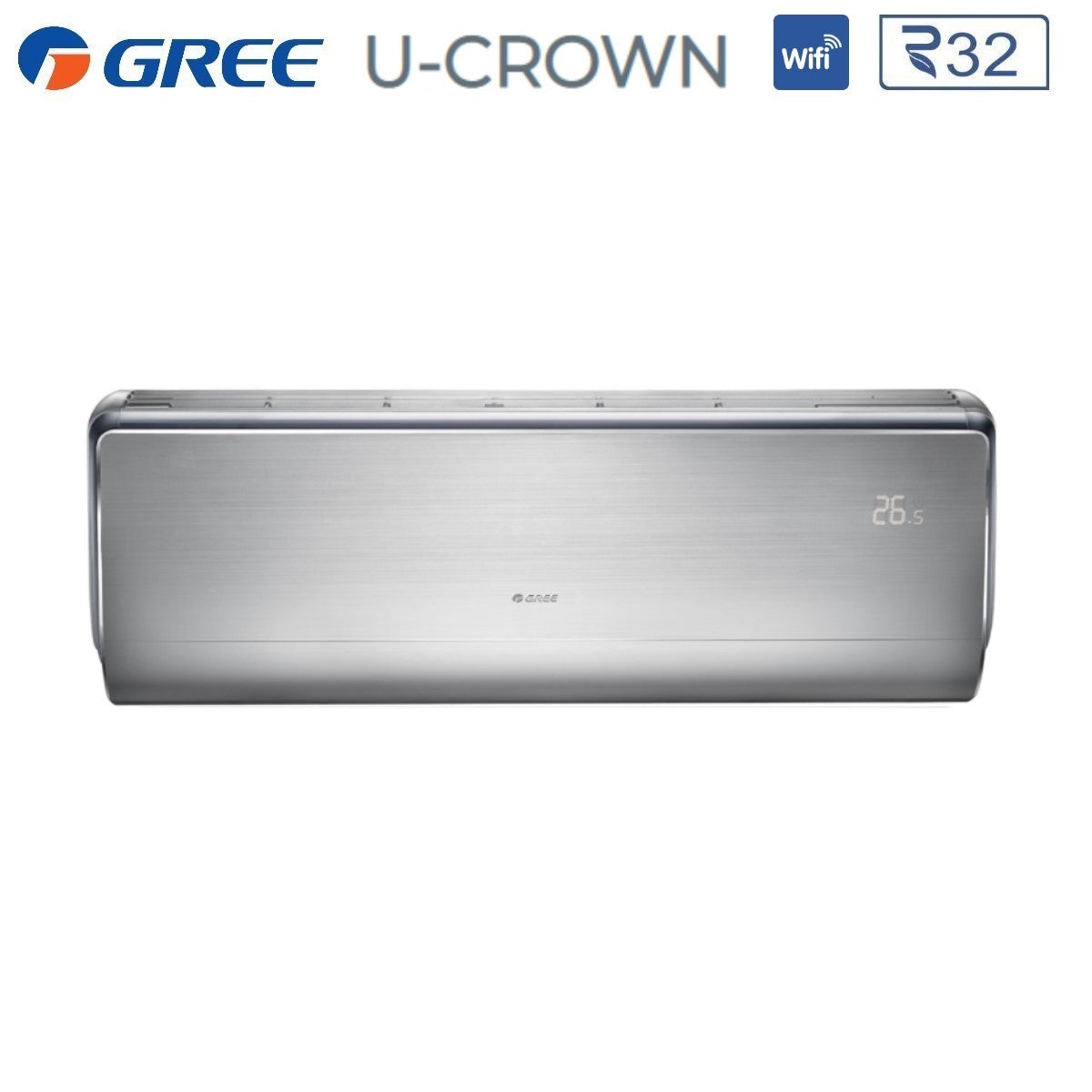 climatizzatore condizionatore gree trial split inverter serie u crown 9_12_12 con gwhd 24 nk6oo r 32 wi fi integrato 9000_12000_12000