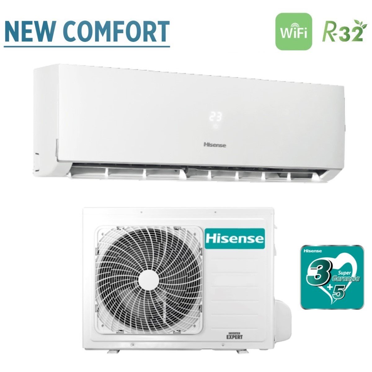 climatizzatore condizionatore hisense inverter serie new comfort 18000 btu dj50xa0a r 32 classe a__ new 2018