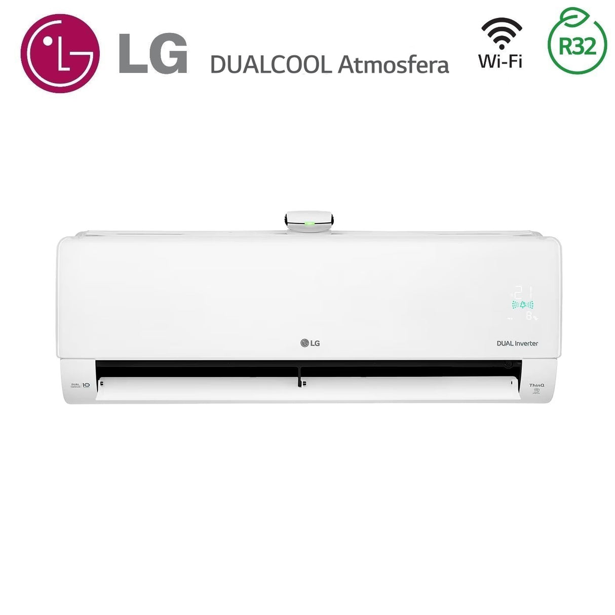 climatizzatore condizionatore lg inverter dualcool atmosfera 12000 btu ap12rk.nsj r 32 wi fi integrato a++ a+