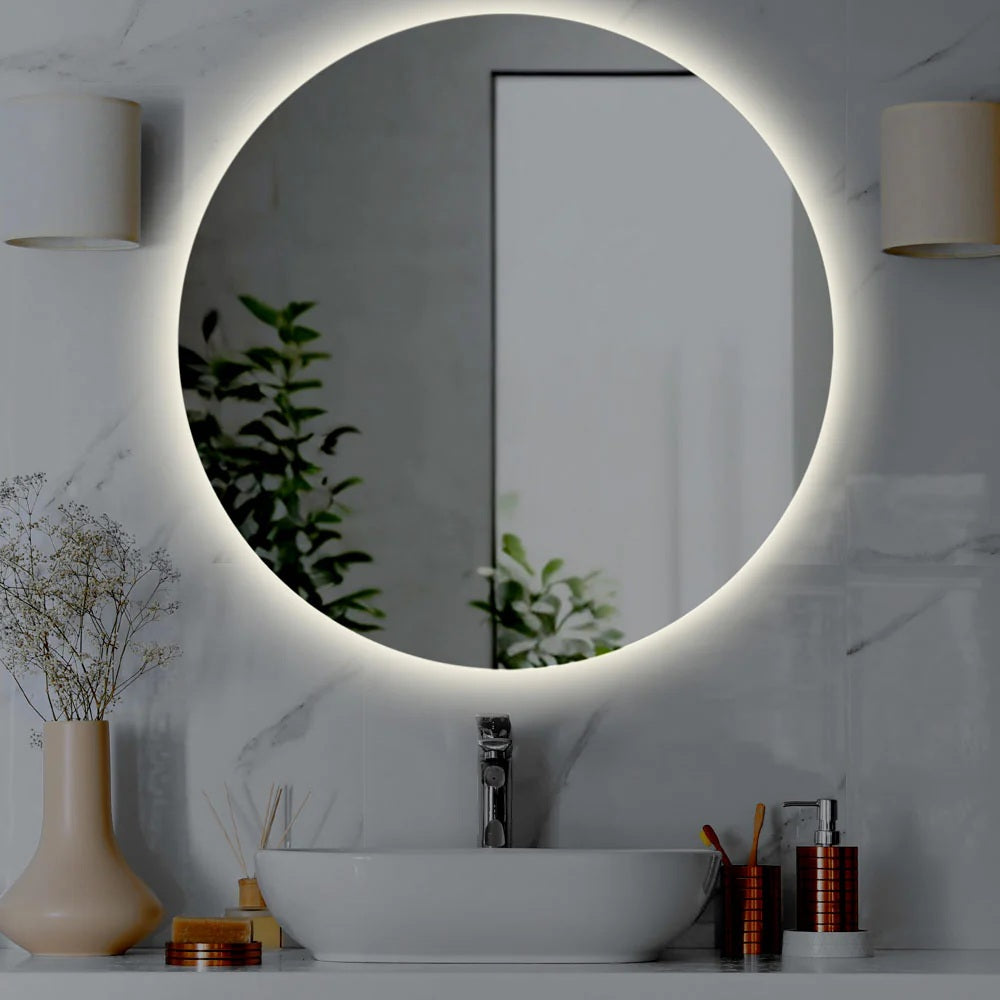 divina garden specchio da bagno rotondo retroilluminato tondo 90 cm luna made in italy ean 8056157809395