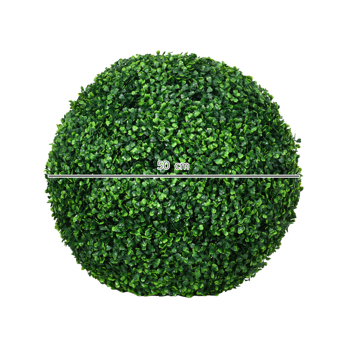 easycomfort easycomfort set di 2 piante finte sfera di bosso 50cm decorazione per interno ed esterno verde