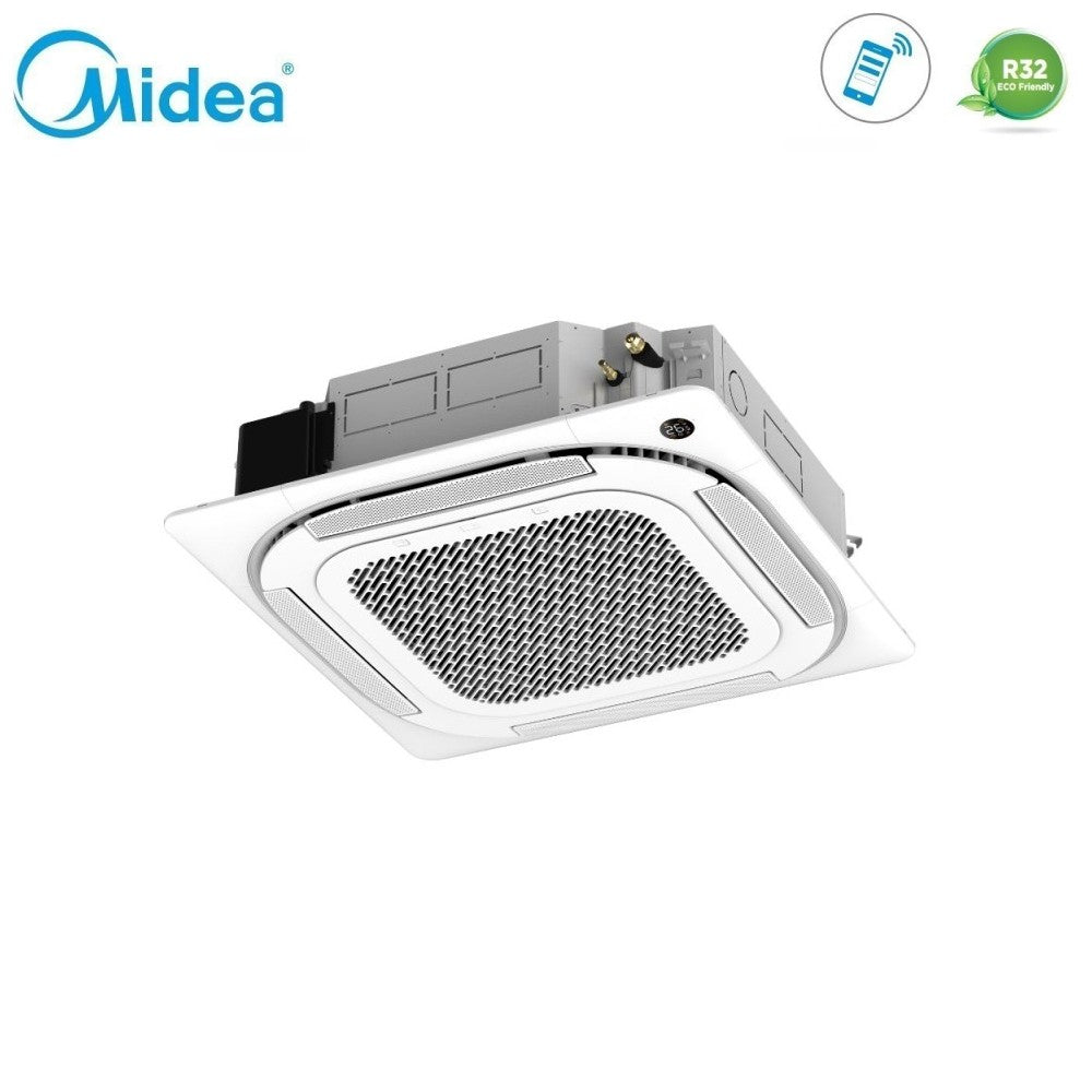 midea condizionatore dual split a cassetta midea 912 con m2oe 18hfn8 q r 32 wi fi optional con telecomando e griglia