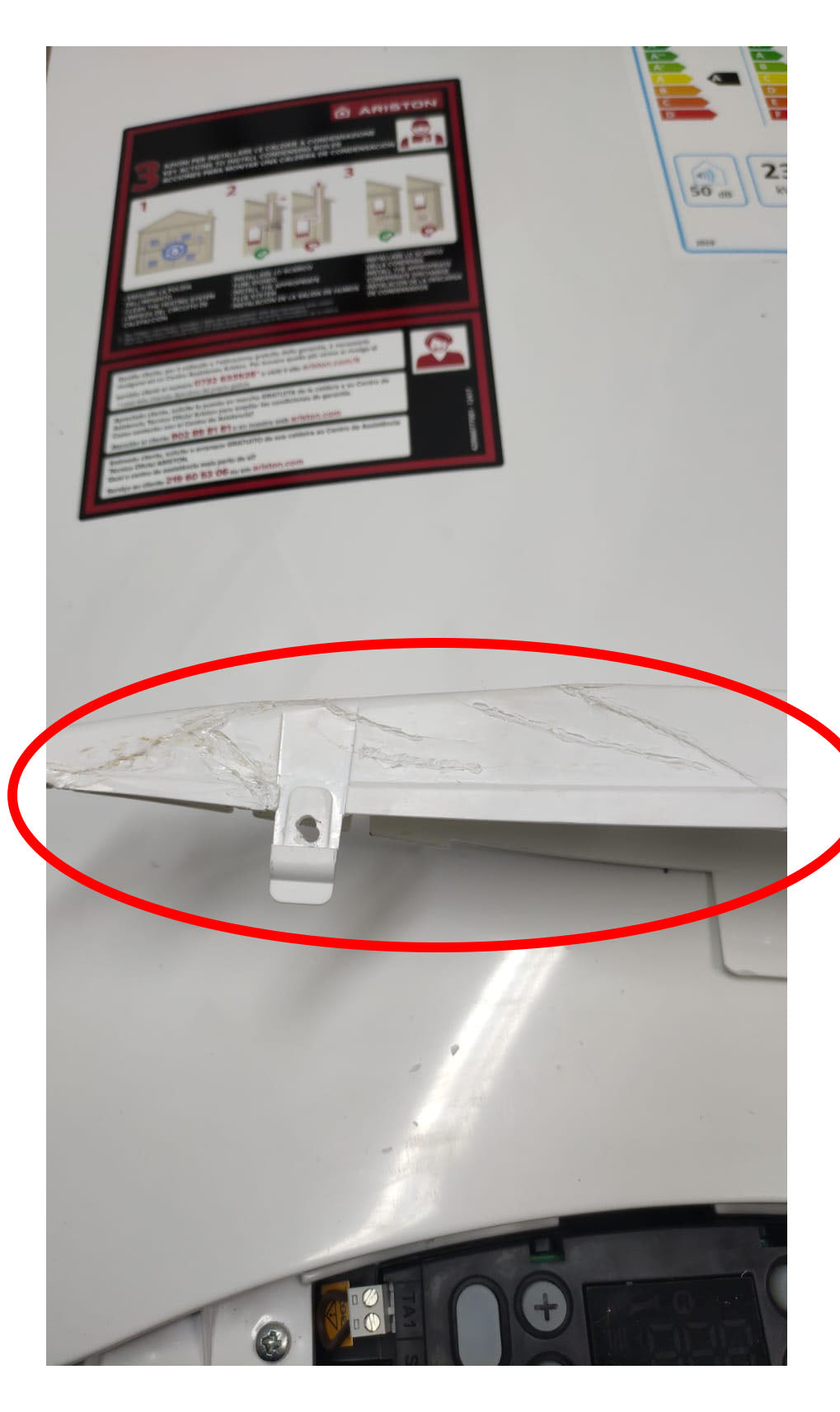 area occasioni caldaia ariston hs premium 24 eu a condensazione completa di kit scarico fumi coassiale metano erp 33882