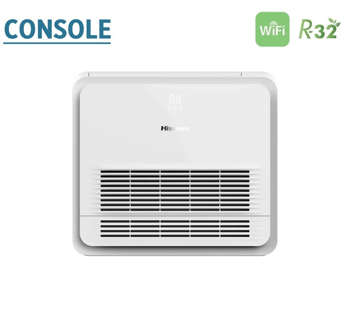 climatizzatore condizionatore hisense dual split console 9_9 con 2amw50u4rxa r 32 wi fi optional telecomando di serie incluso 9000_9000