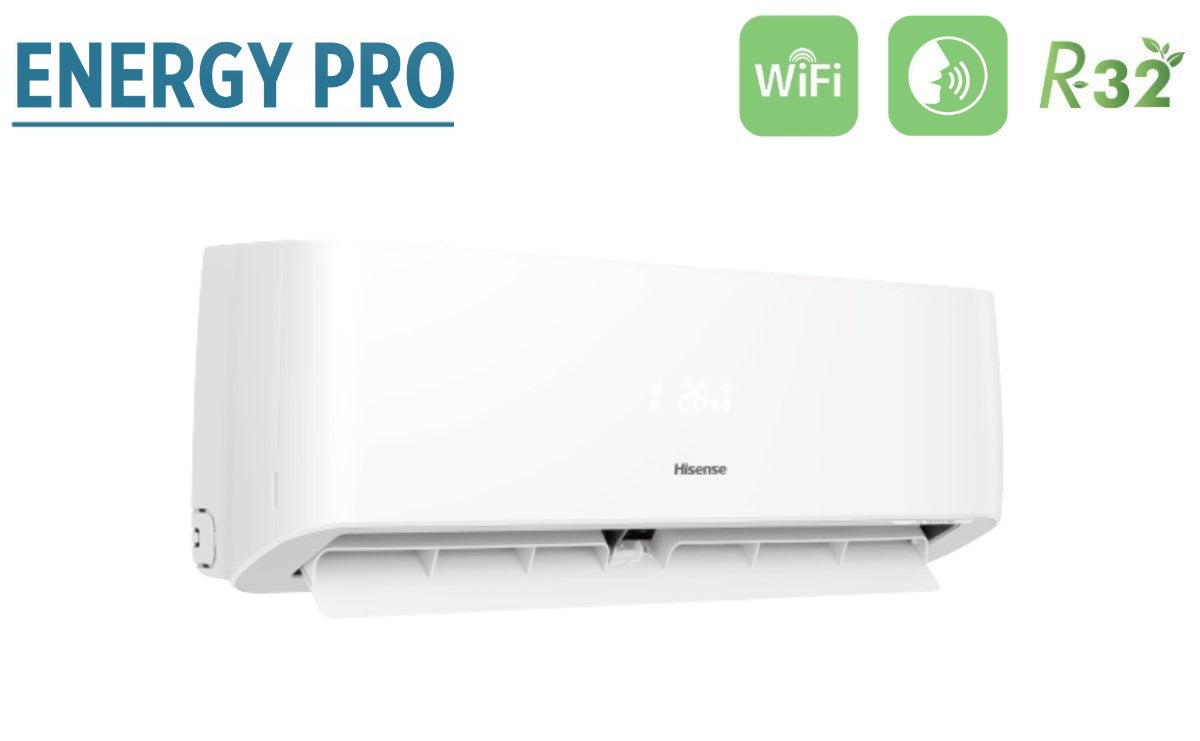 climatizzatore condizionatore hisense dual split inverter serie energy pro 9_9 con 2amw52u4rxc r 32 wi fi integrato 9000_9000 novita
