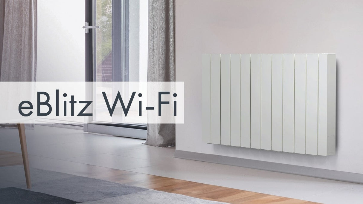 fondital radiatore elettrico in alluminio fondital eblitz wi fi da 1250 w 630x583x80 mm