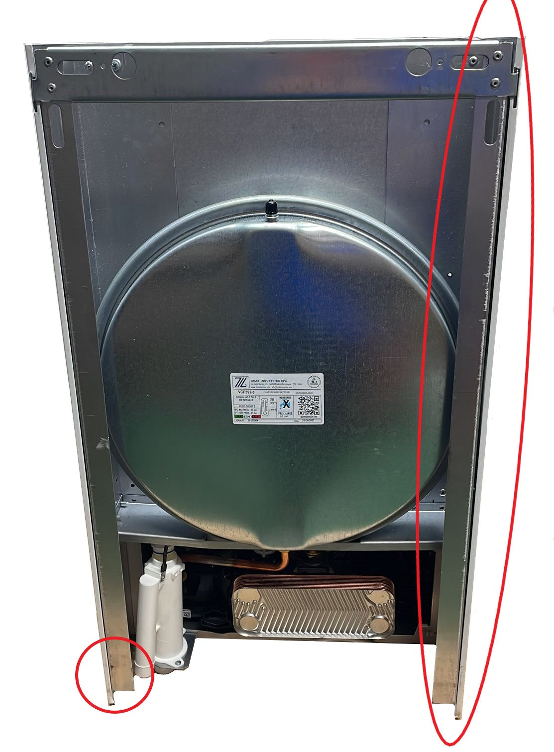area occasioni caldaia a condensazione ferroli divacondens d plus f24 metano low nox completa di kit scarico fumi new erp 37662