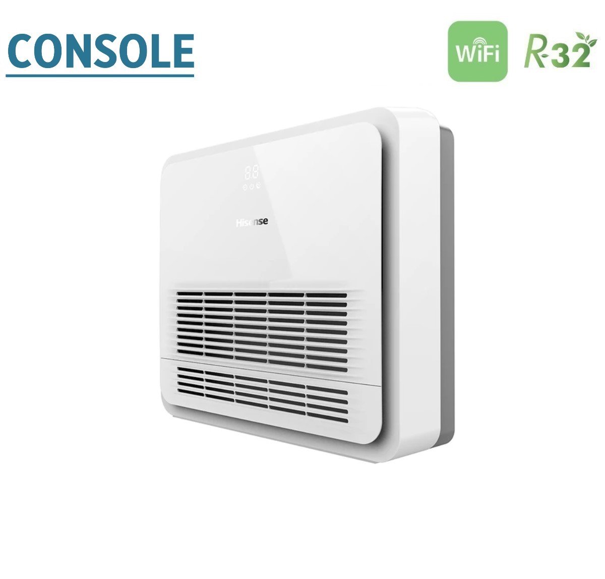 climatizzatore condizionatore hisense dual split console 12_12 con 3amw62u4rjc r 32 wi fi optional telecomando di serie incluso 12000_12000
