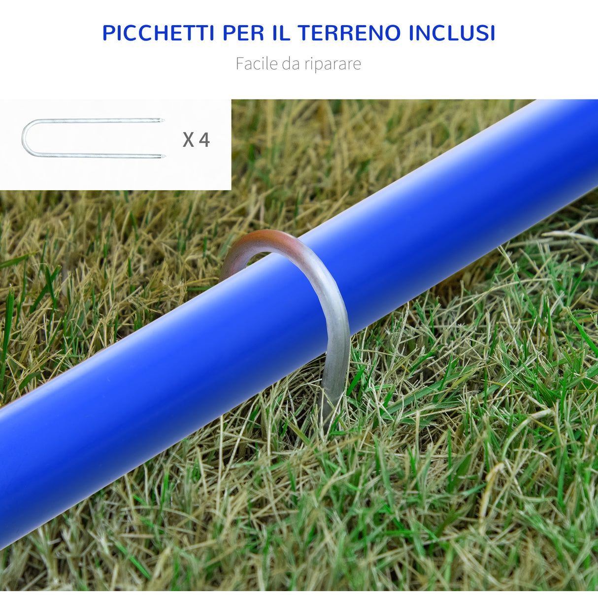easycomfort easycomfort set agility dog con 4 archi componibili e borsa da trasporto in pe e abs 88x64x95 cm blu e arancione