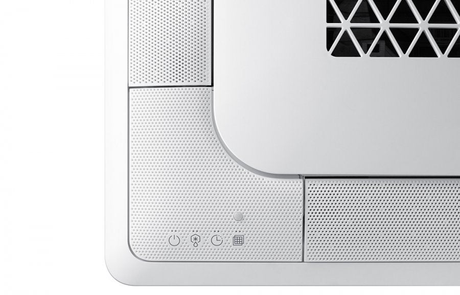climatizzatore condizionatore samsung inverter cassetta a 4 vie windfree 18000 btu ac052nn4dkh monofase r 410 wi fi optional con comando wireless e pannello incluso
