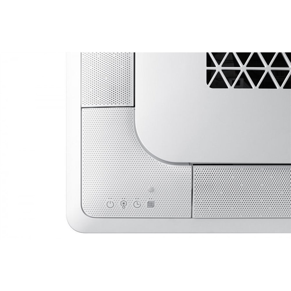 climatizzatore condizionatore samsung mini cassetta 4 vie windfree 12000 btu ac035nnndkh r 410 wi fi optional con telecomando wireless e pannello incluso