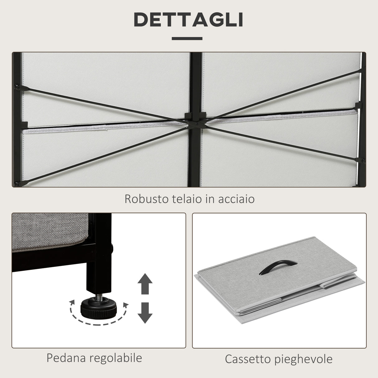 easycomfort easycomfort cassettiera 8 cassetti in tessuto rimovibili in legno e acciaio stile industriale 80x30x81 5cm