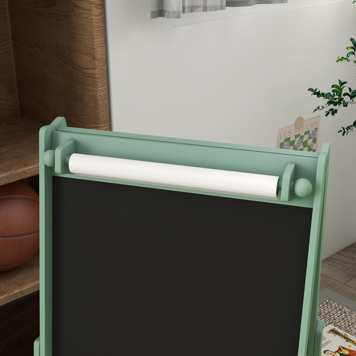 easycomfort easycomfort lavagna per bambini con cavalletto 3 in 1 e 2 contenitori eta 3 8 anni 54x46 5x93cm verde