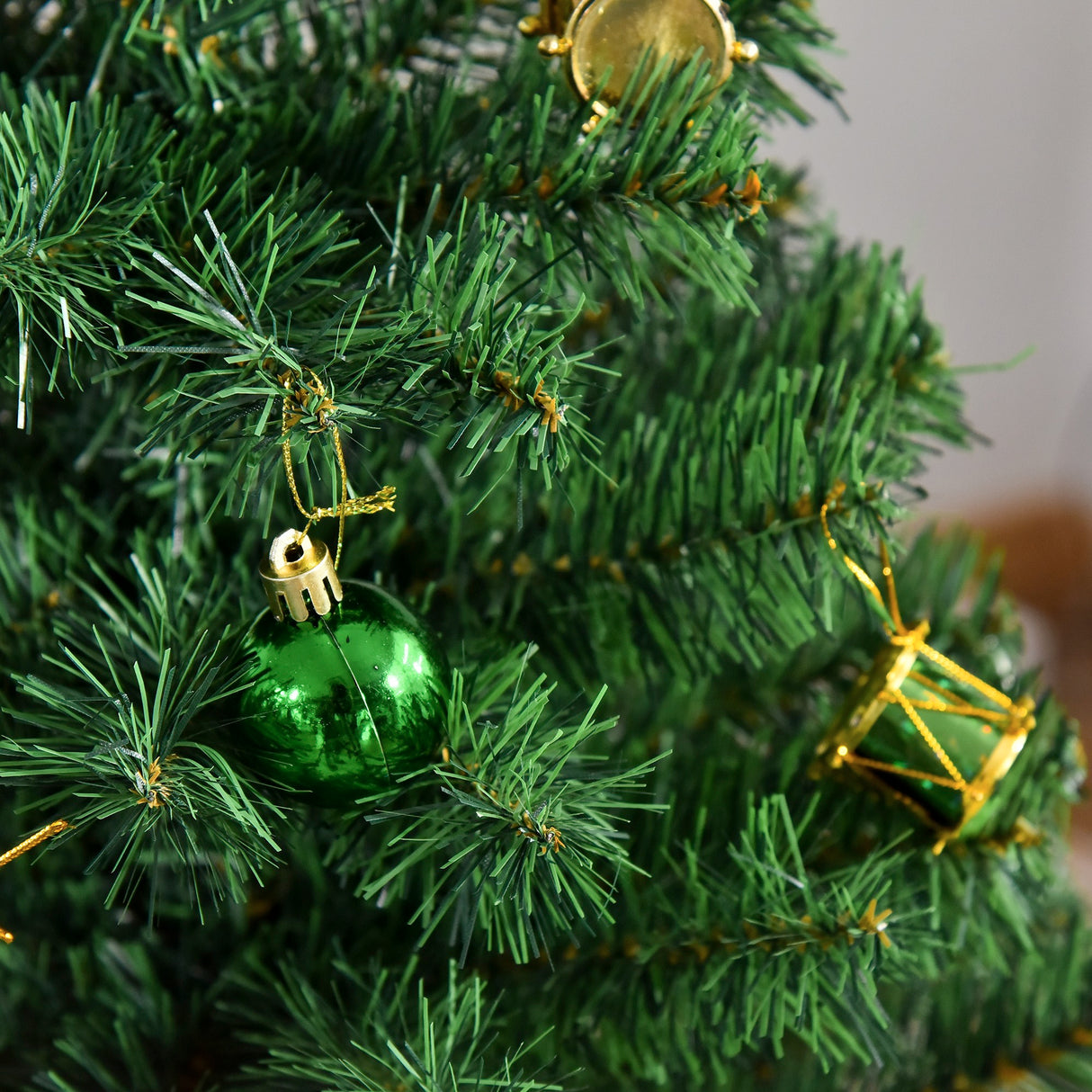 easycomfort easycomfort albero di natale 150cm con 420 rami in pvc ignifughi albero di natale con decorazioni e rami folti verde