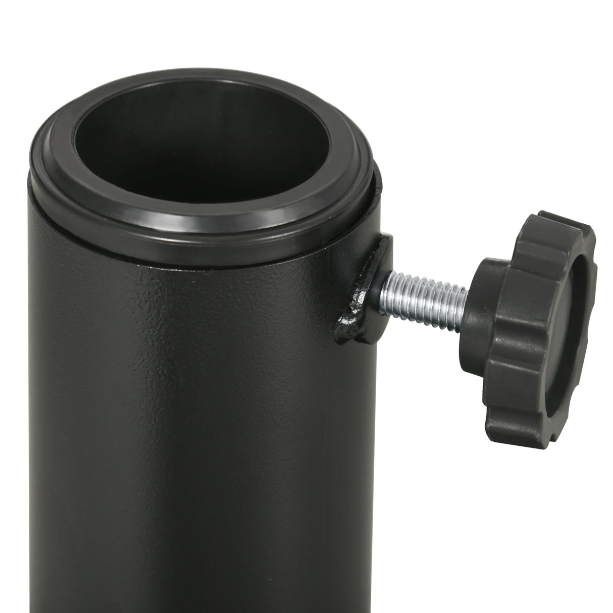 easycomfort easycomfort base per ombrellone da giardino rotonda effetto rattan 45cm peso da 9 5kg nero