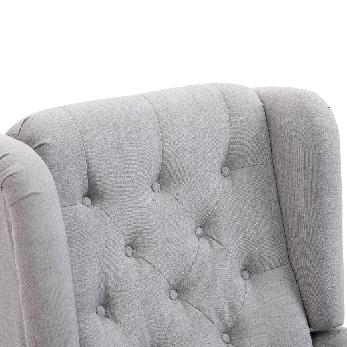 easycomfort easycomfort poltrona grigia in stile francese con ampia seduta gambe rivestite in legno e cuscini sfoderabili ean 8054144133850