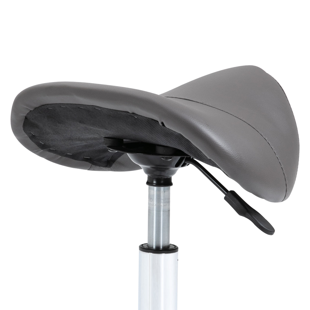 easycomfort easycomfort sgabello da lavoro a sella con ruote e altezza regolabile per negozi parrucchiere e tattoo 52x53x49 61cm grigio ean 8054111842389
