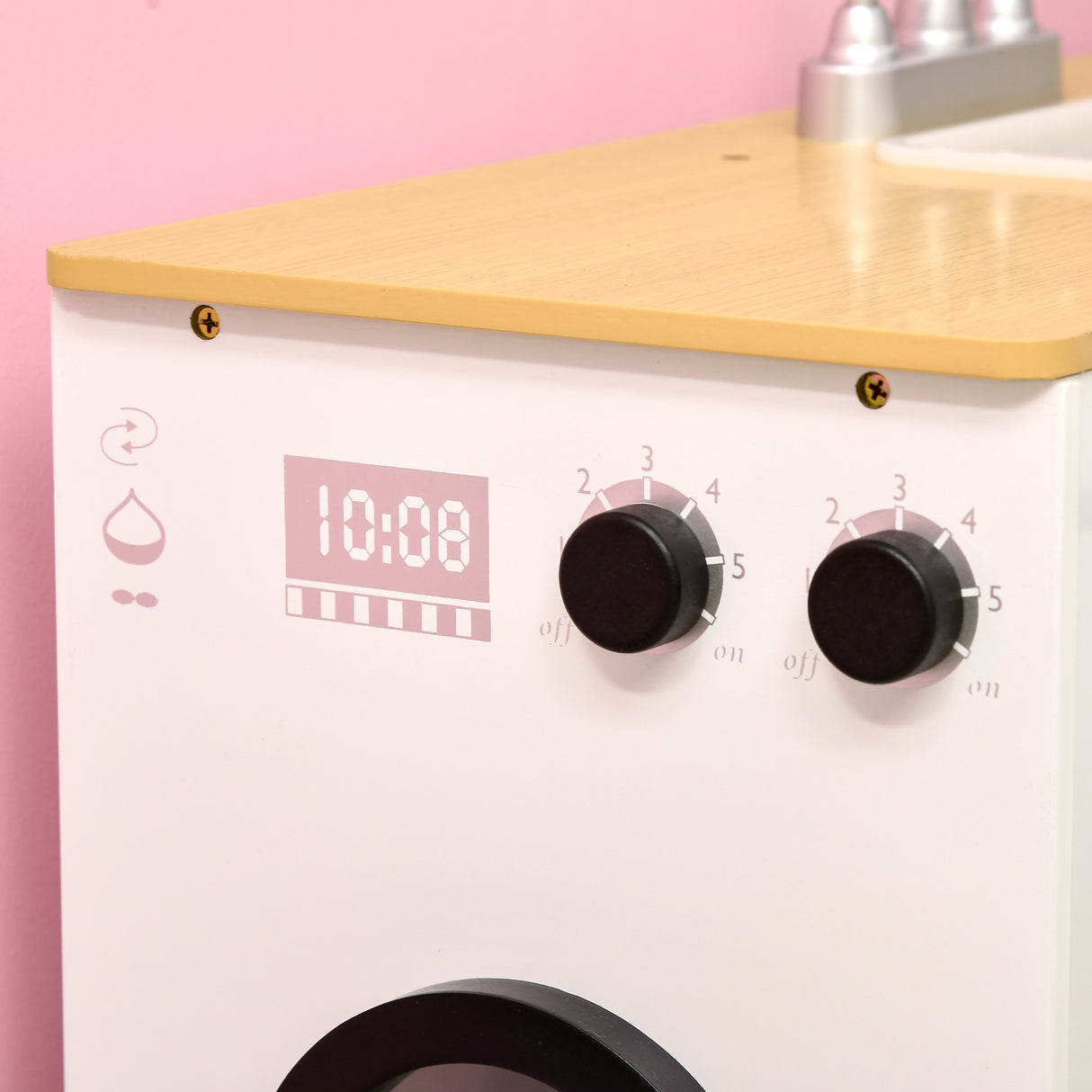 easycomfort easycomfort cucina giocattolo 2 pezzi per bambini 3 6 anni con utensili da cucina luci ed effetti sonori in mdf e pp