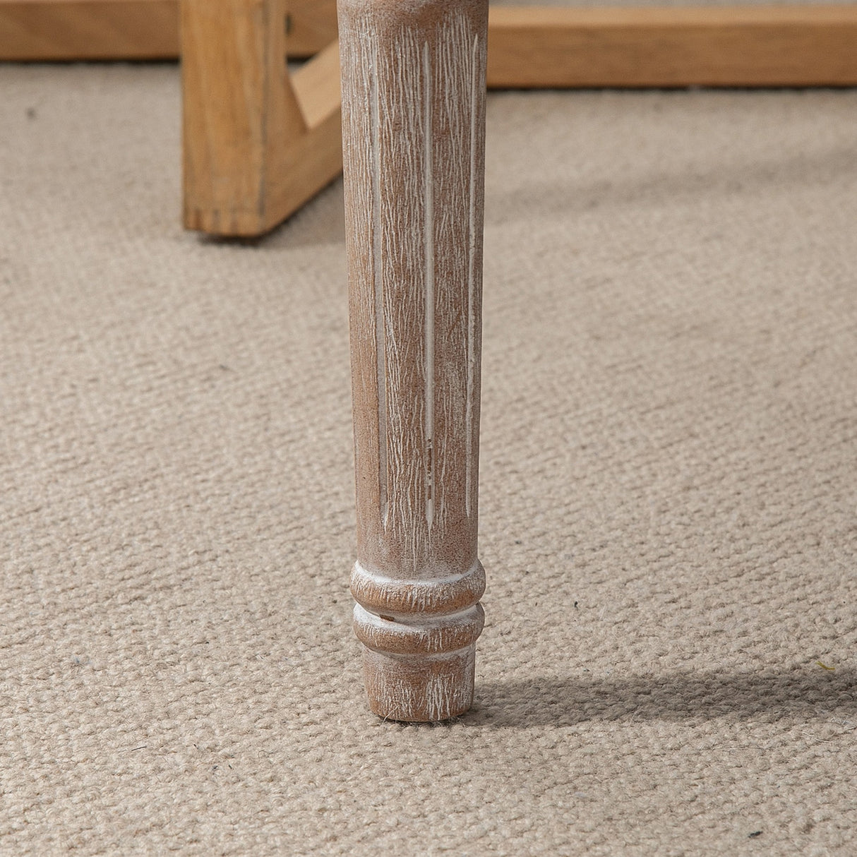 easycomfort easycomfort panca fondo letto imbottita con rivestimento effetto lino e gambe in legno 80x40x41cm beige